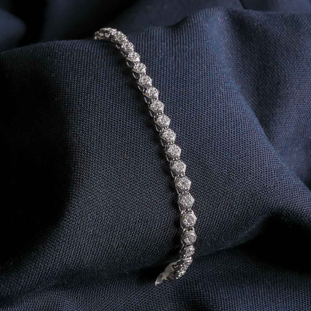 Frozen Dewdrop Tennis Bracelet