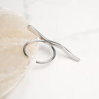 Delicate Wave Silver Ring