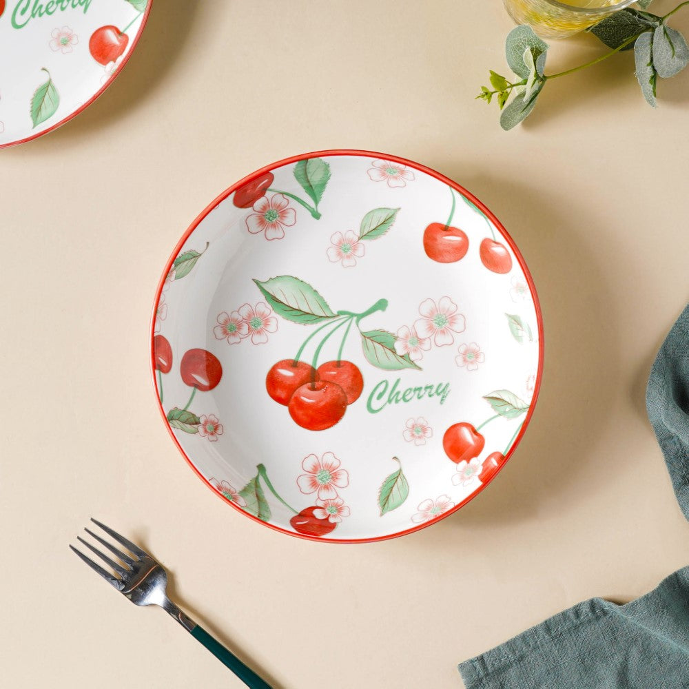 Cherry Fruit Salad Plate 7.5 inch