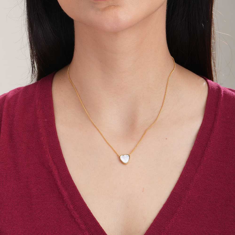 Milky Heart Necklace