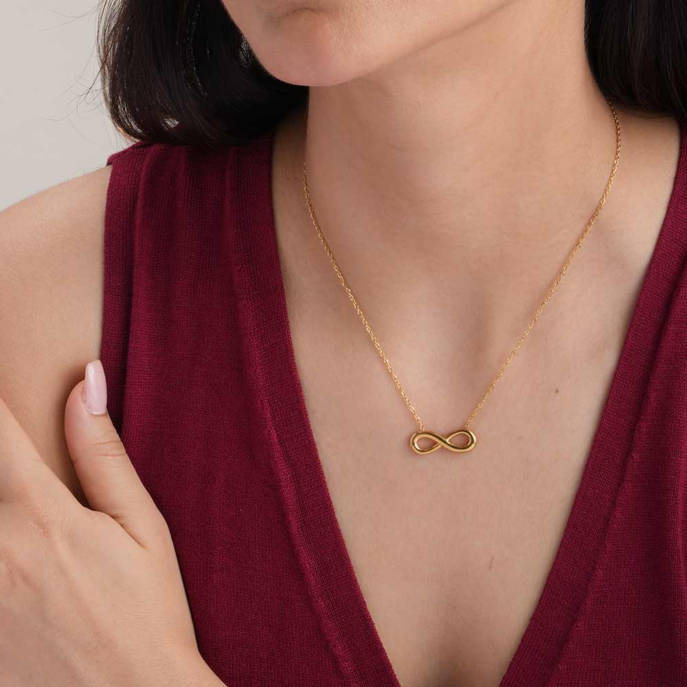Golden Infinity Necklace