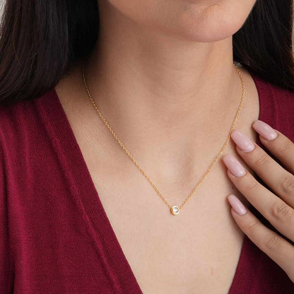 Stone & Strand Necklace & Crystal Love Bangle Bracelet Combo Set