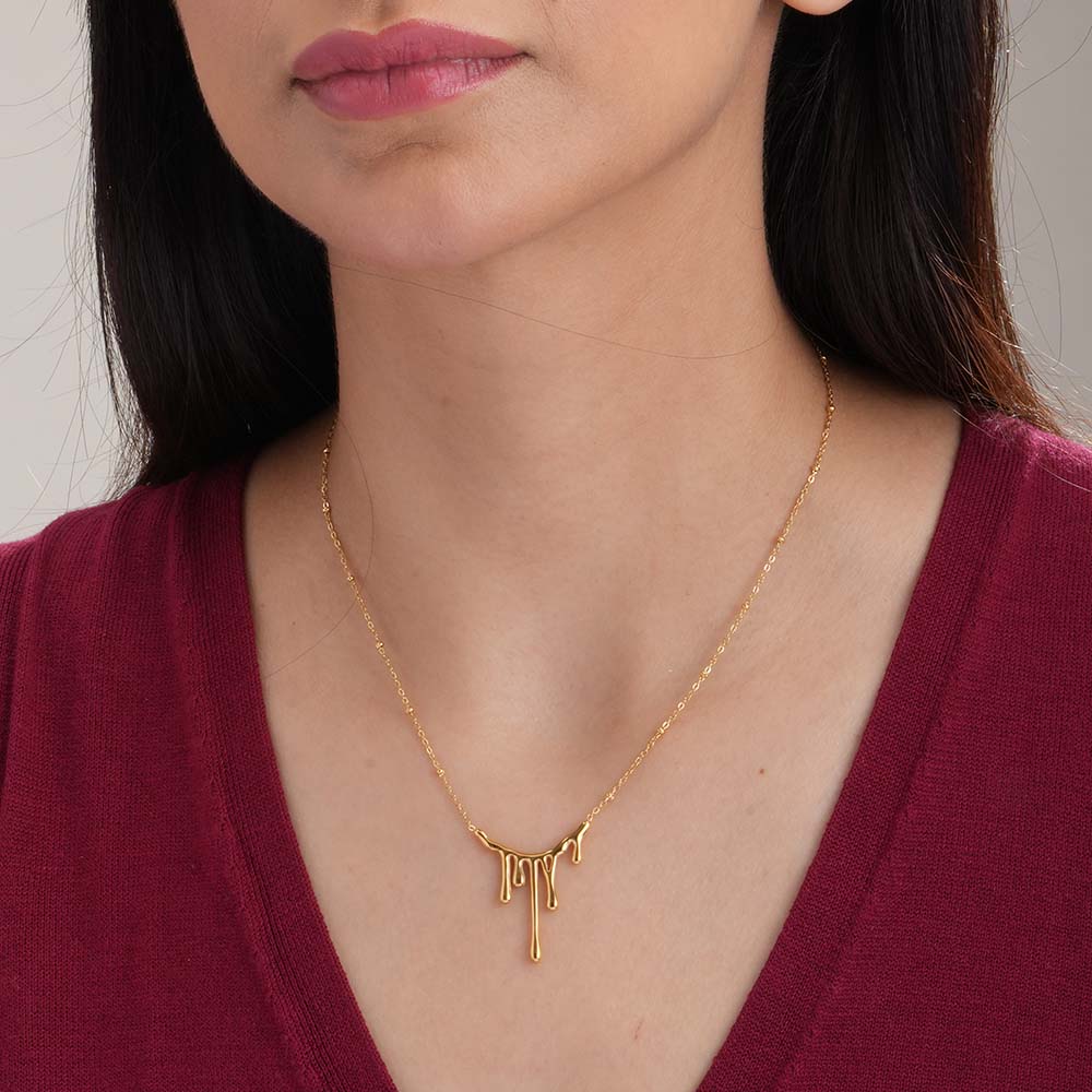 Golden Spill Necklace