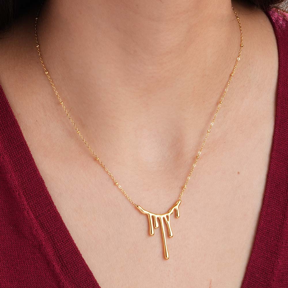 Golden Spill Necklace