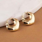 Echo Gold Arc Hoops