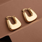Chunky Square Hoops