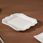Riona Ceramic Vintage Platter White 9 Inch