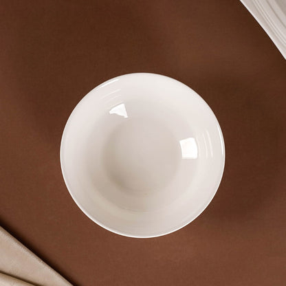 Riona Ceramic Snack Bowl White 600 ml