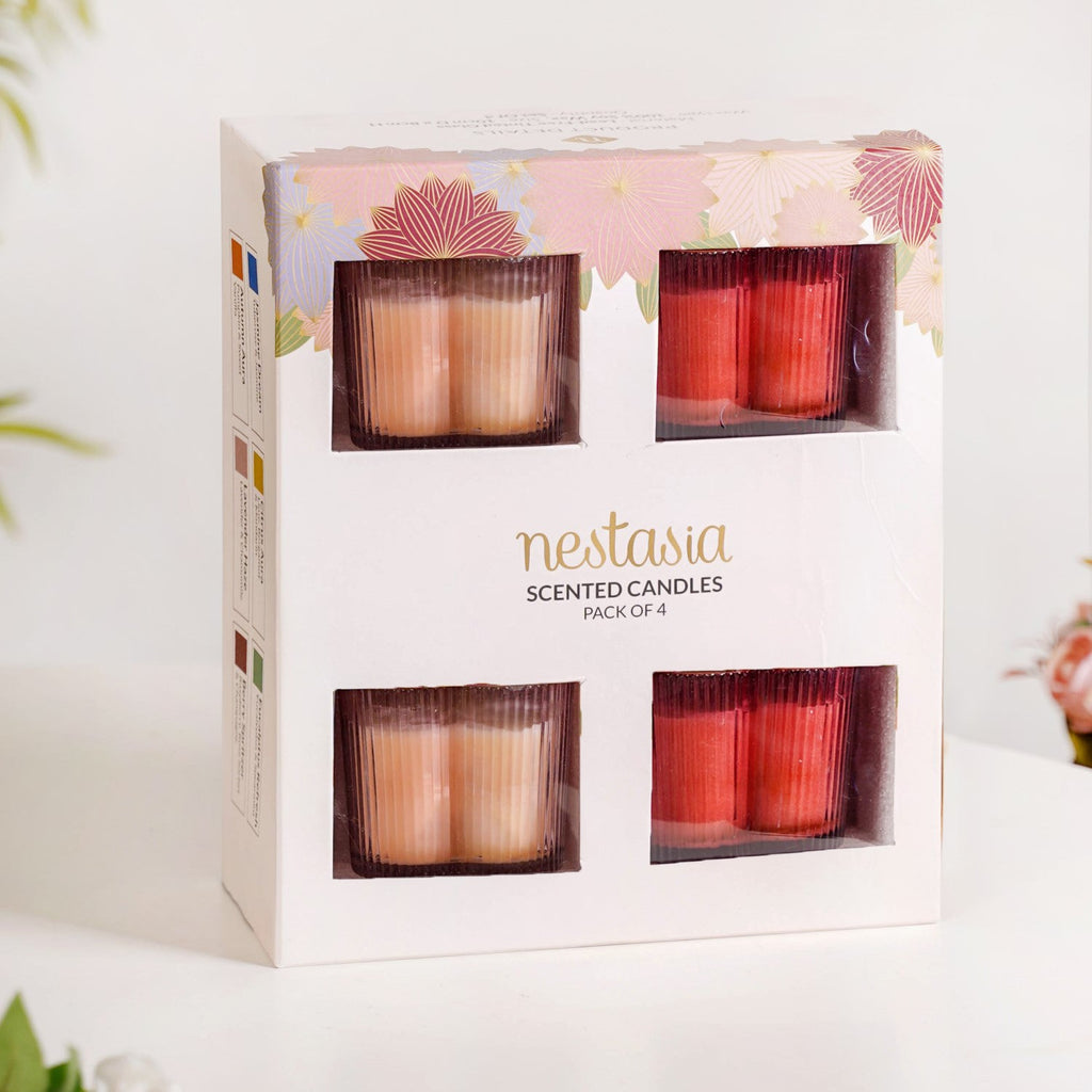 Lavender Bubbly Scented Candle Gift Set Of 4