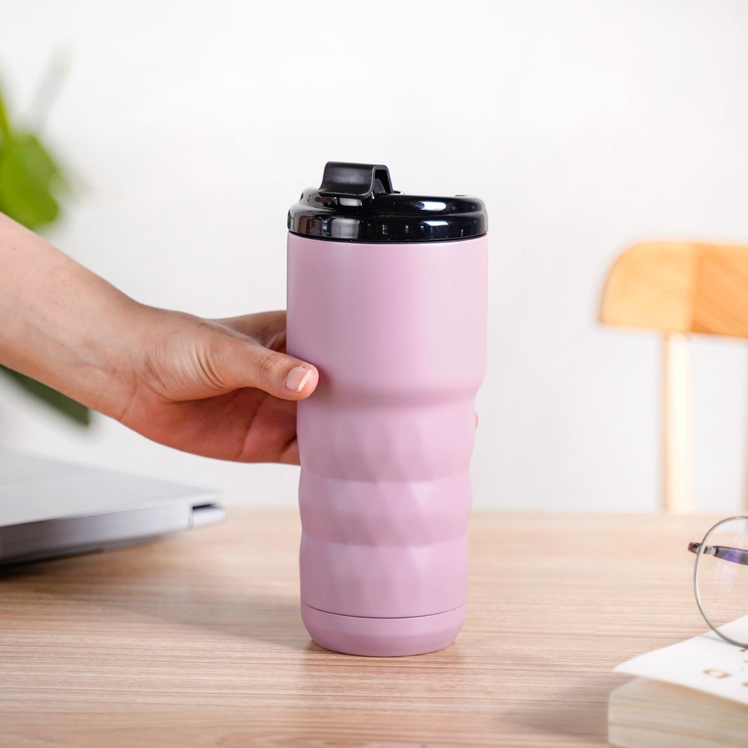 Brewster Grande Leakproof Travel Flask Wistful Mauve 590ml