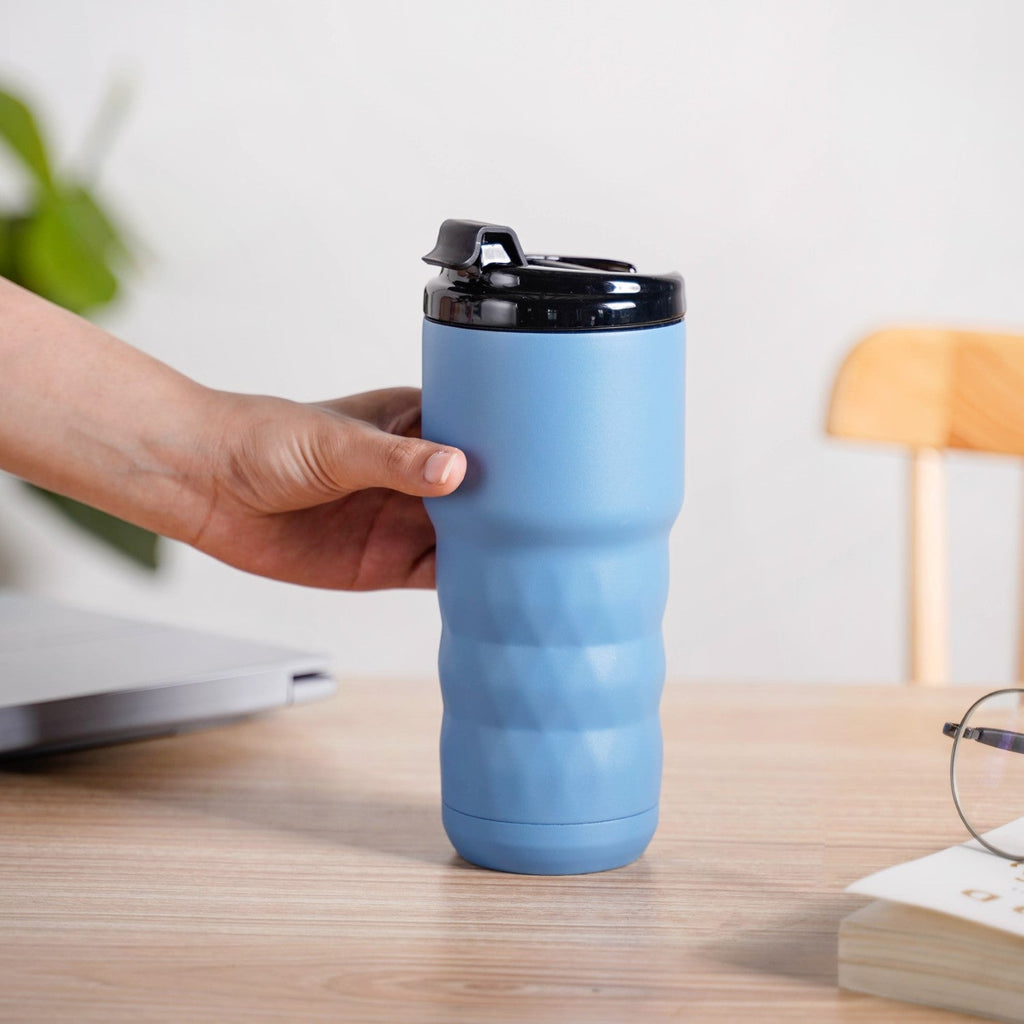 Brewster Grande Leakproof Copper Insulated Travel Bottle Azure Blue 590ml