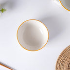 Polka Dot Ceramic Soup Bowl Nitori 250ml