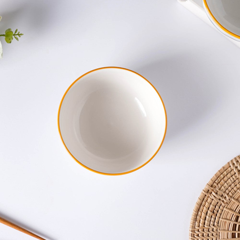 Polka Dot Ceramic Soup Bowl Nitori 250ml