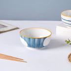 Polka Dot Ceramic Soup Bowl Nitori 250ml