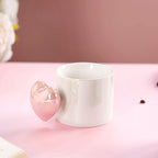 Heart Balloon Coffee Mug Set Of 2 Pink Blue 330ml