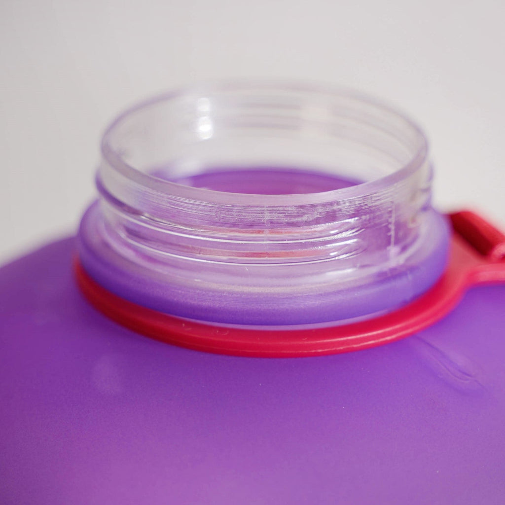 AquaBurst Large Gym Water Bottle With Handle Ombre Purple Red 2200ml