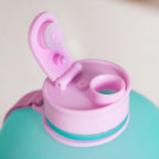 AquaBurst Large Capacity Gym Water Bottle Ombre Pink Turquoise 2200ml