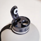 AquaBurst Fitness Gallon Water Bottle Ombre Grey Black 2200ml