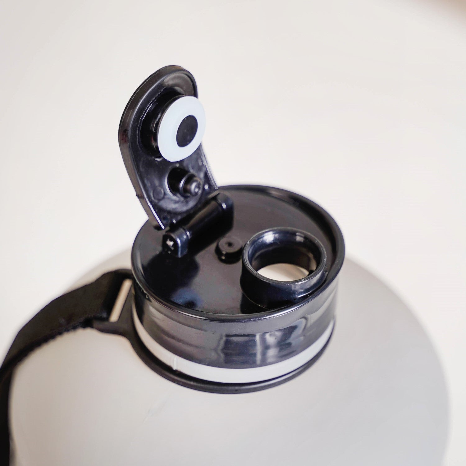 AquaBurst Fitness Gallon Water Bottle Ombre Grey Black 2200ml