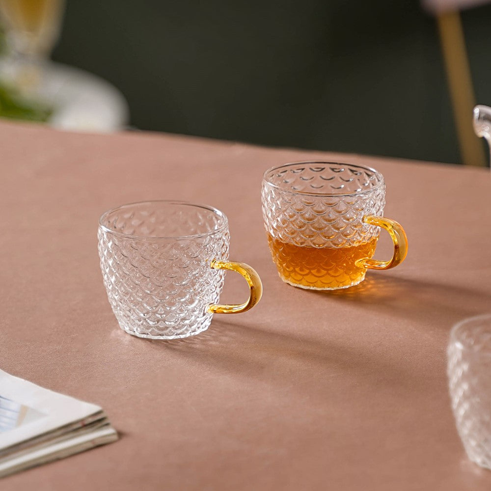 Glass Teacup Set of 6