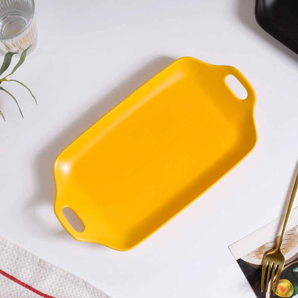 Oven Baking Tray Yellow 11.5 Inch