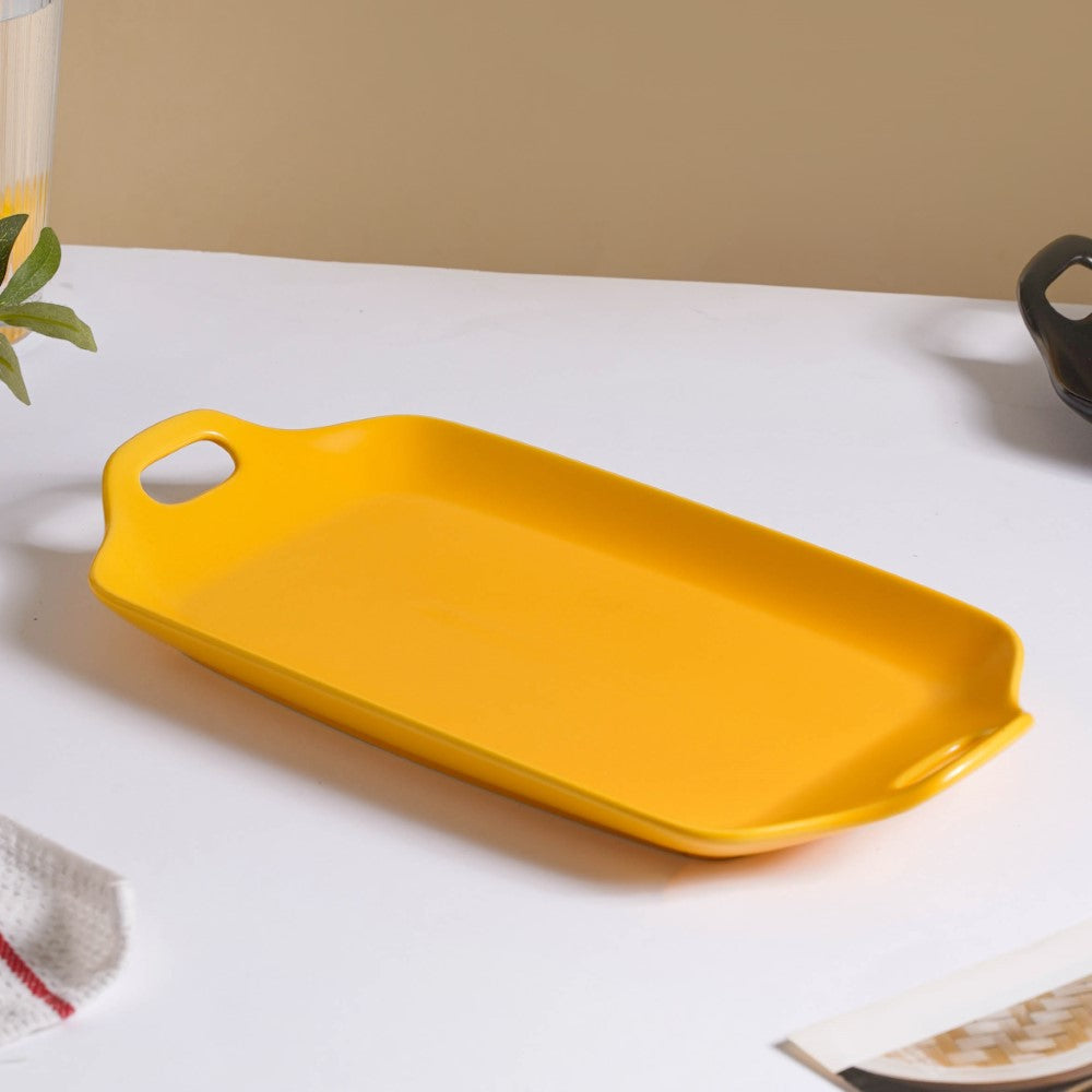 Oven Baking Tray Yellow 11.5 Inch