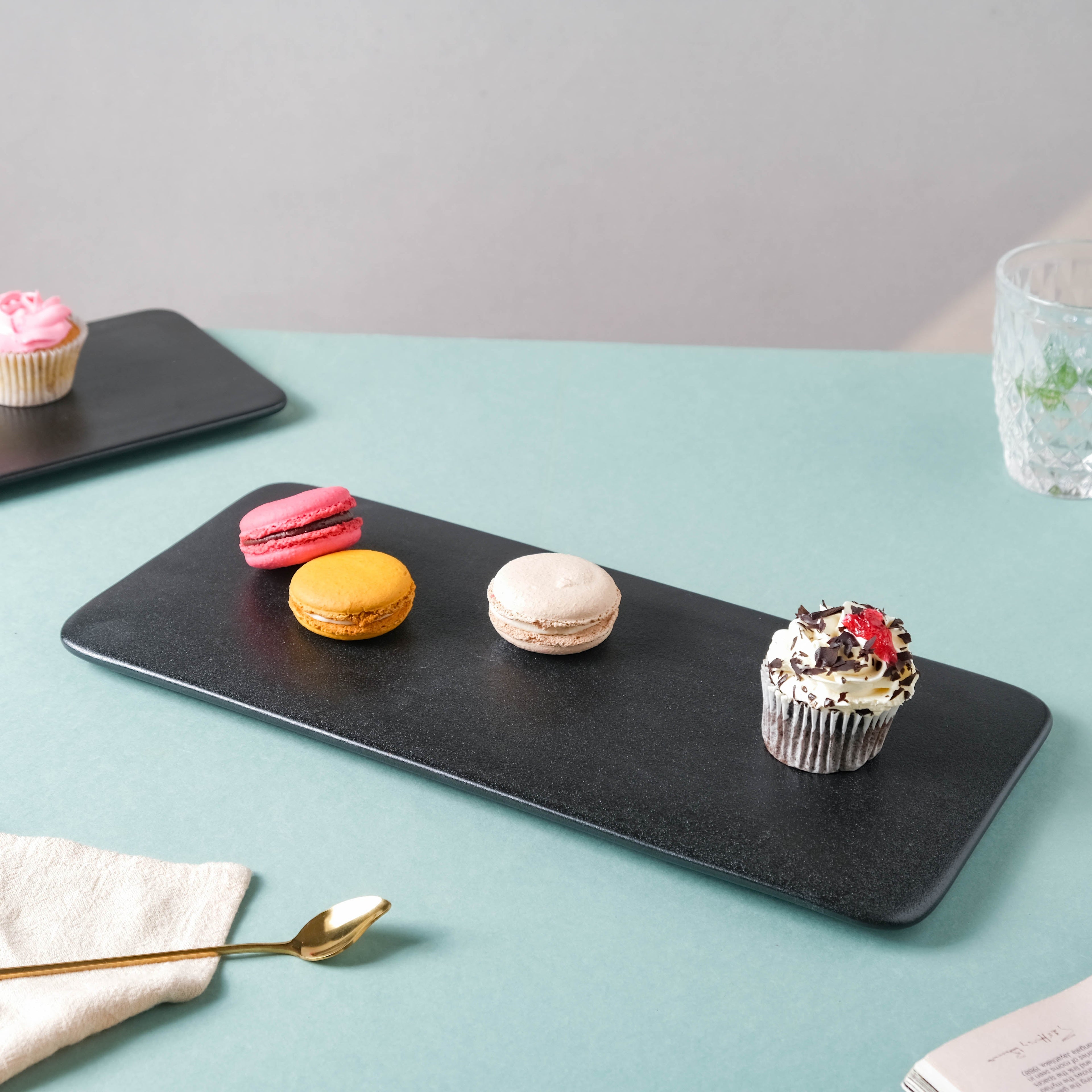 Black Rectangular Platter