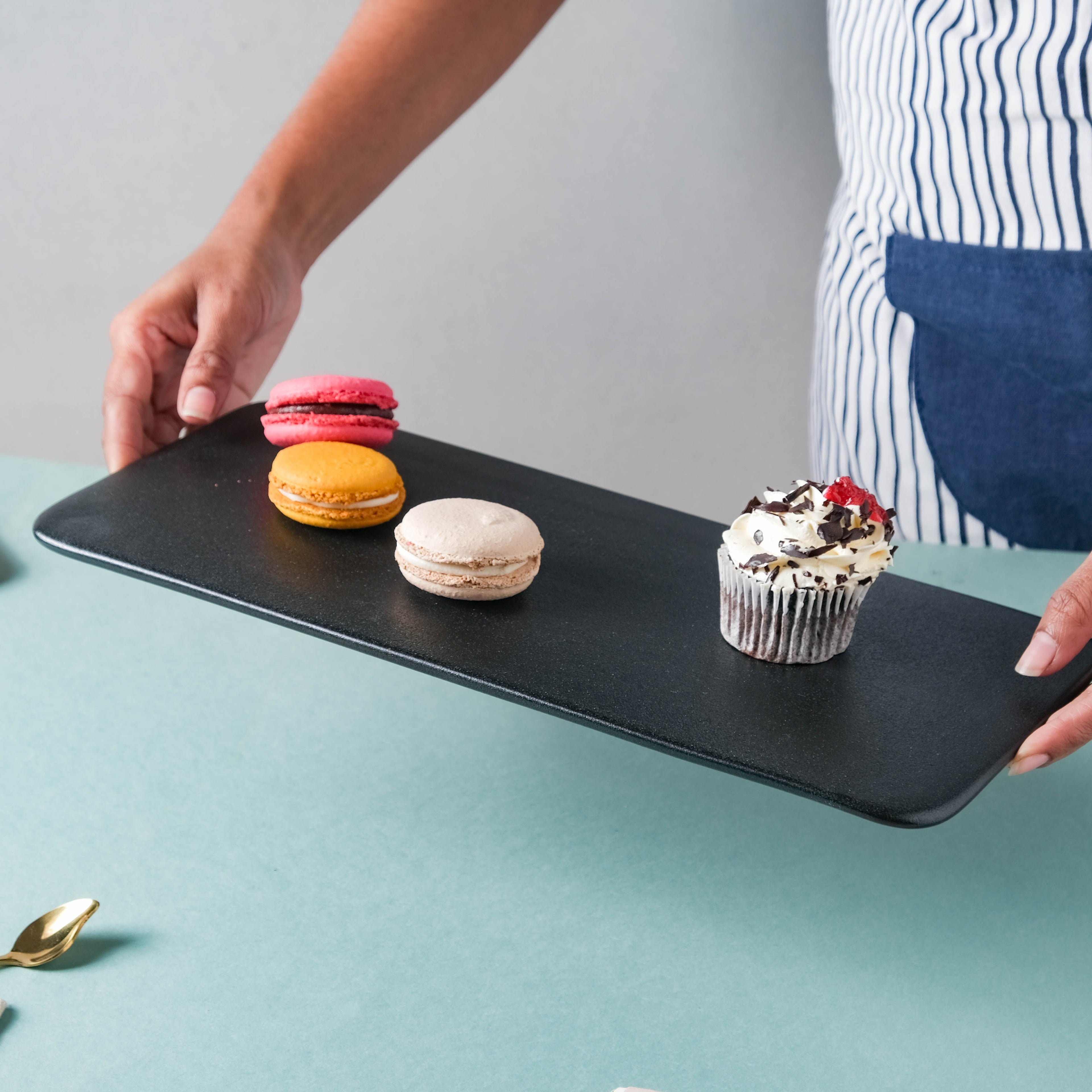 Black Rectangular Platter