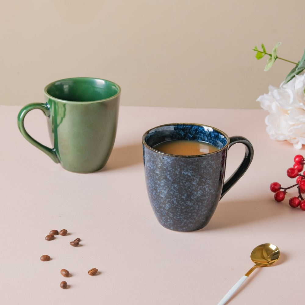 Forest Green Gloss Stoneware Coffee Mug 300 ml