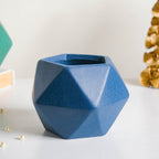 Blue Abstract Plant Pot