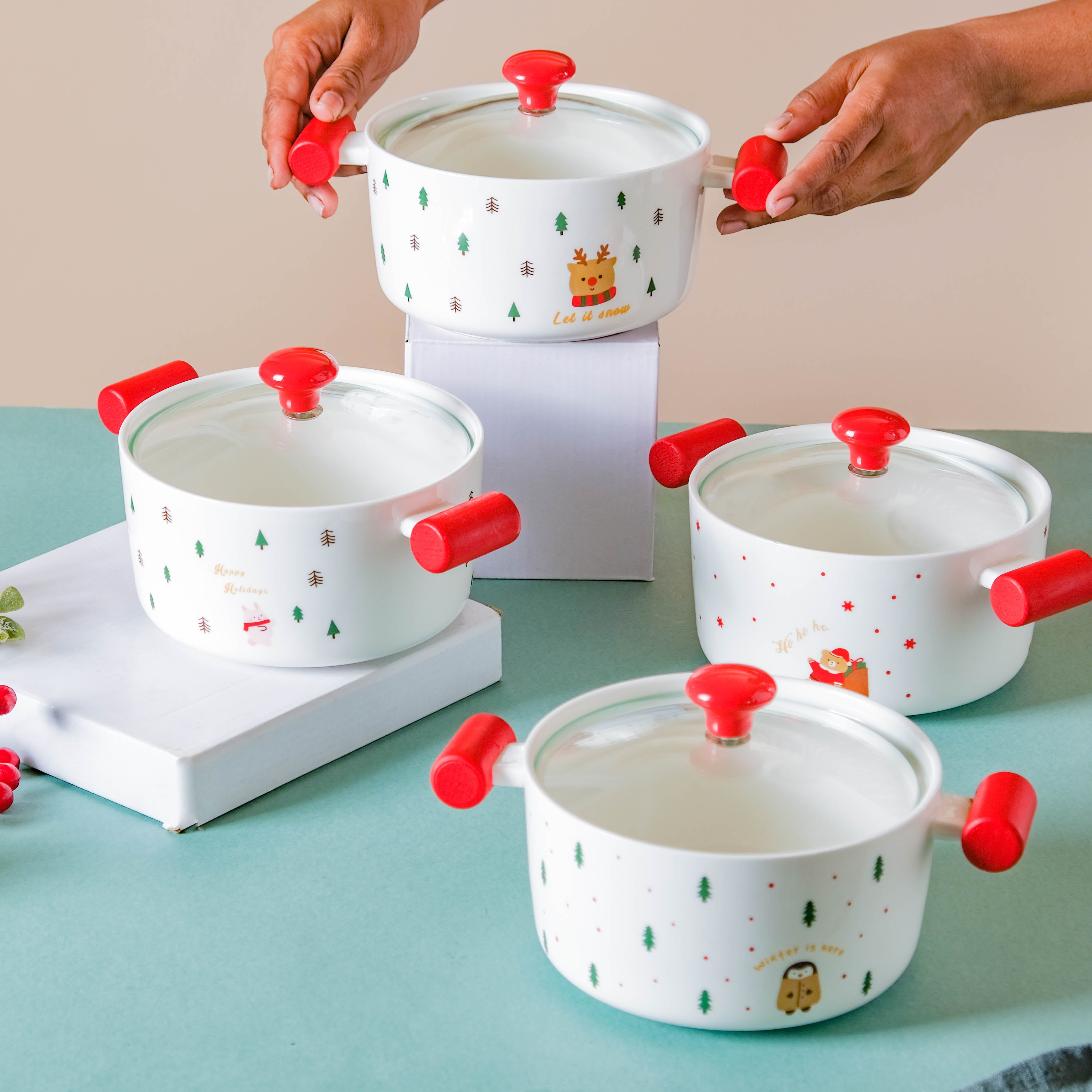 Patterned Bowl With Lid