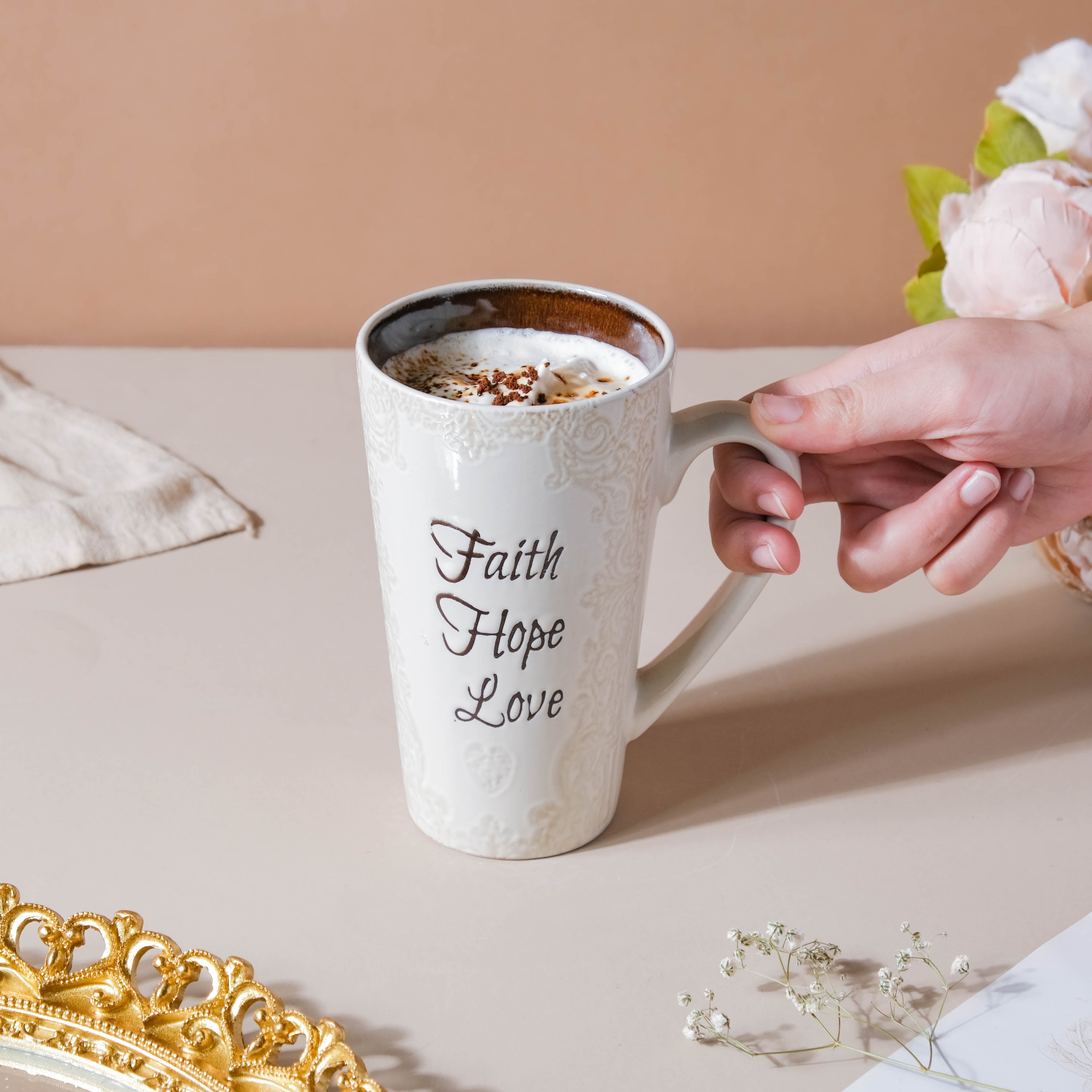 Cream And Sugar Glaze Mug 400ml