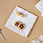 Riona Ceramic Platter White And Pink 9 Inch