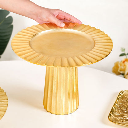 Halo Gold Dessert Riser Tall