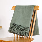 Pure Cotton Woven Throw Blanket