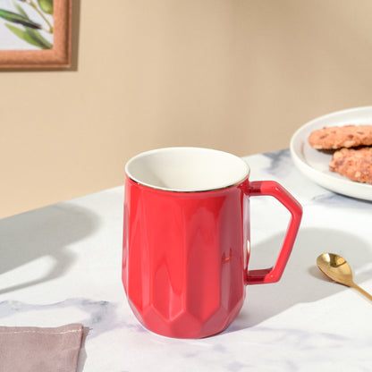 Flame Red Ceramic Mug 350 ml