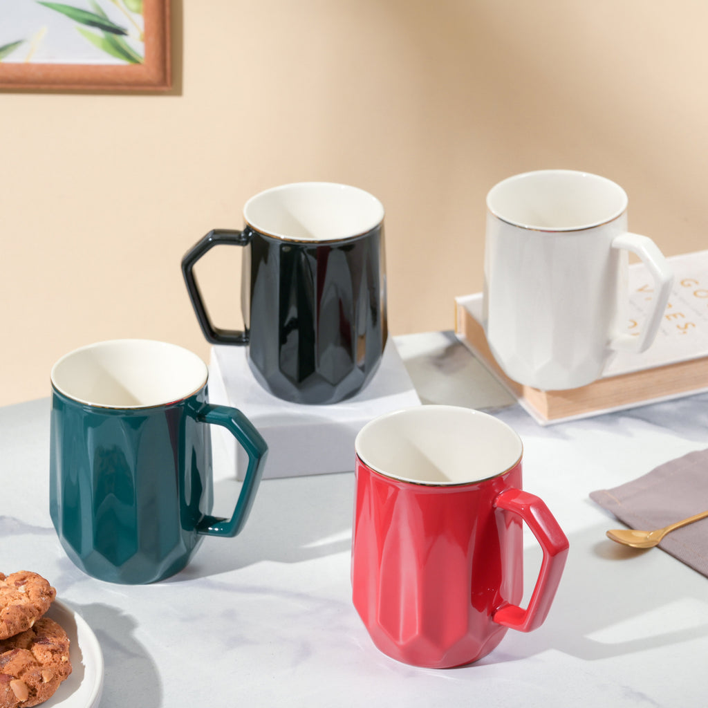 Flame Red Ceramic Mug 350 ml