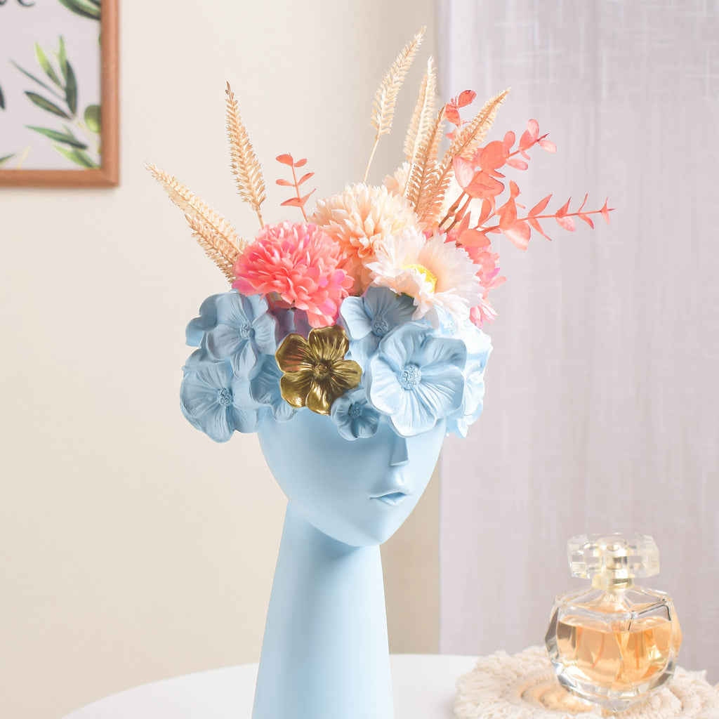 Charming Lady Blue Vase