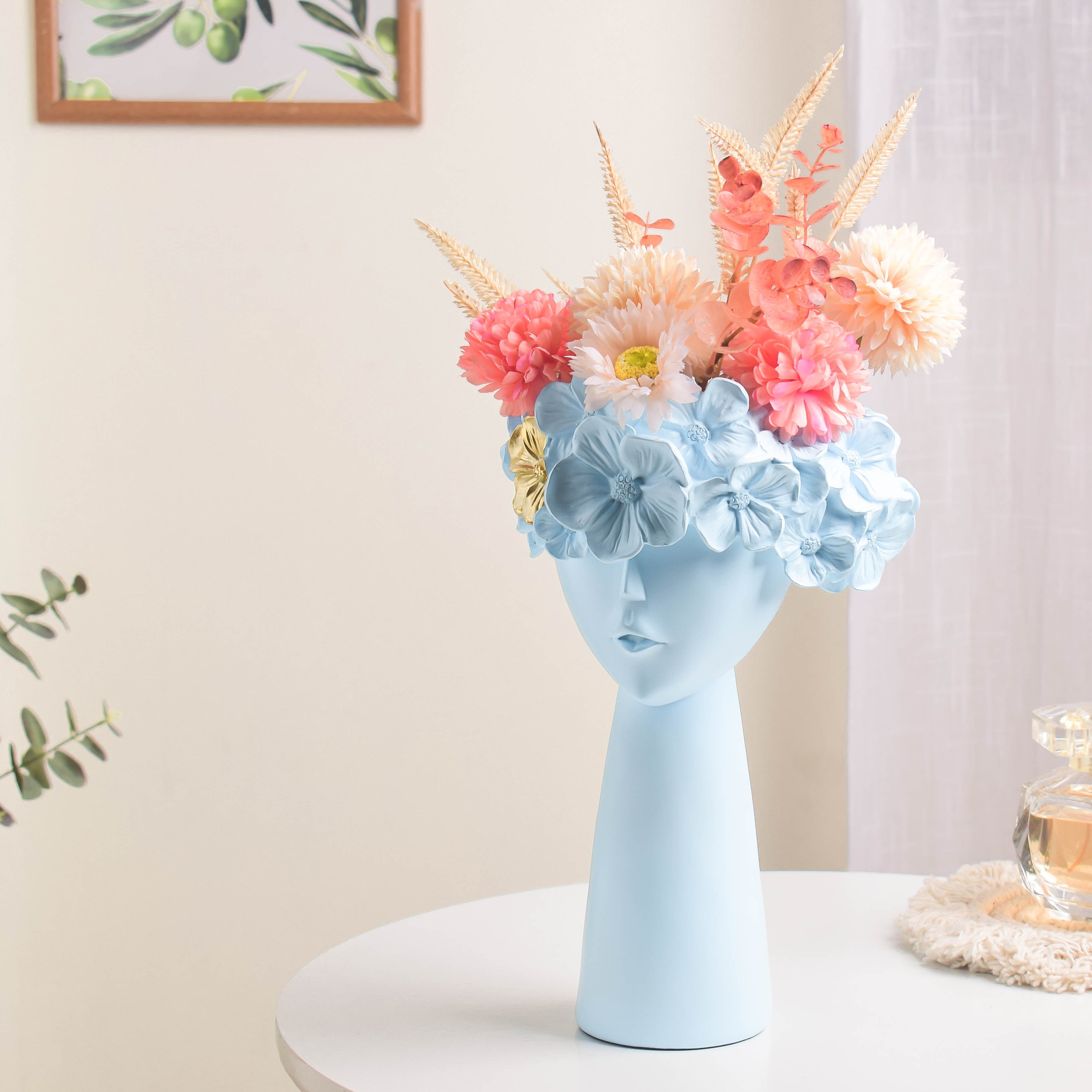 Charming Lady Blue Vase
