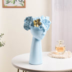 Charming Lady Blue Vase