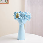 Charming Lady Blue Vase