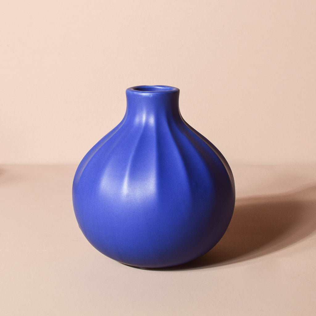Ribbed Contemporary Vase