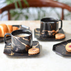 Marble Tea Cup and Saucer