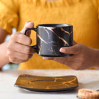 Marble Tea Cup and Saucer