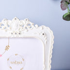 Crowned White Large Photo Frame