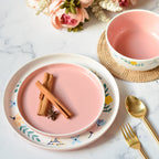 Pink Floral Plates