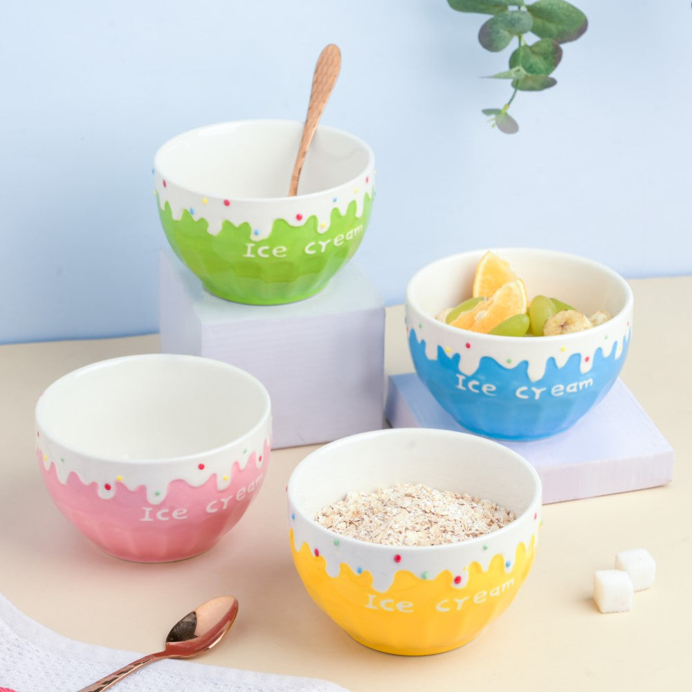 Blue Strawberry Ice Cream Bowl 400 ml