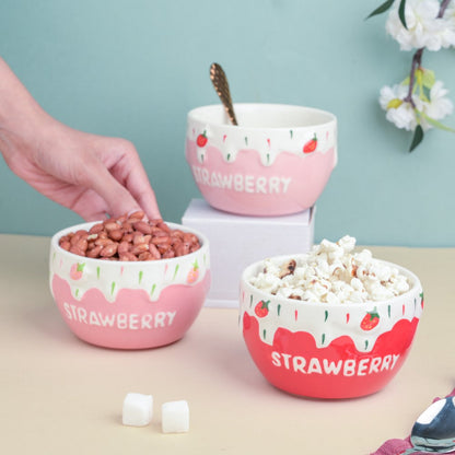 Red Strawberry Side Bowl 400 ml