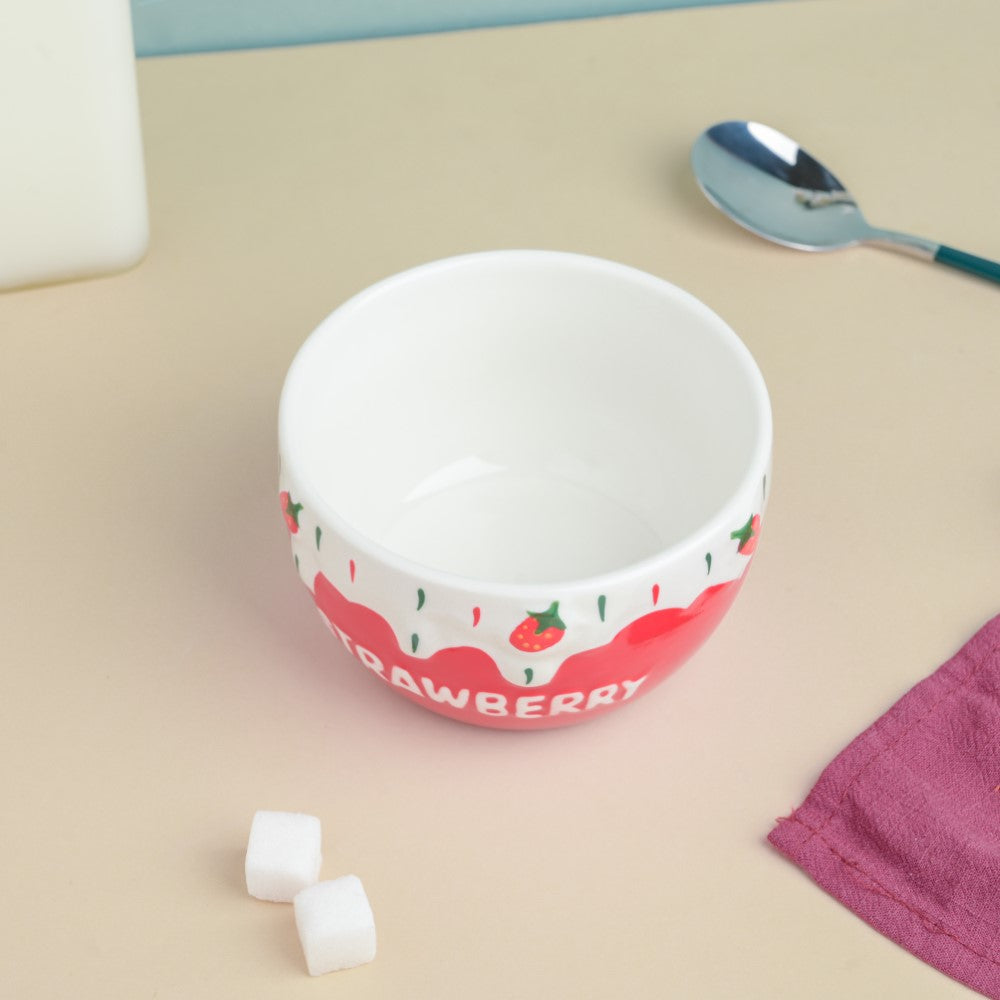 Red Strawberry Side Bowl 400 ml