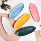 Blue Muffin Leaf Platter